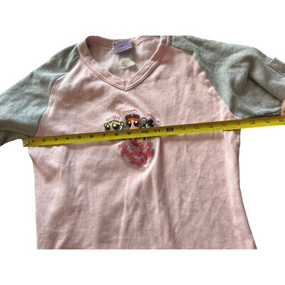 Vintage Retro Y2K The Powerpuff Girls 2000 Pink and Gray Shirt Cartoon Network - Picture 5 of 7